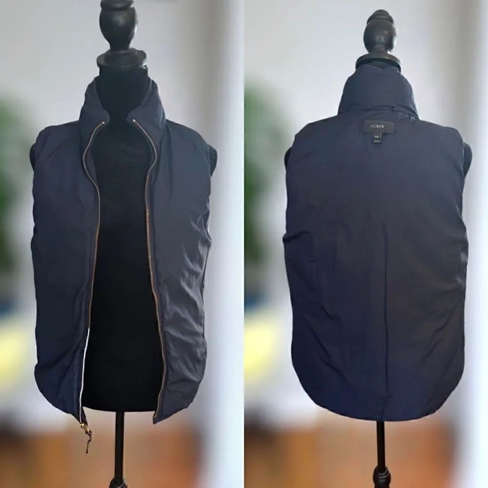 J. Crew Excursion Quilted Down Vest Size XXS